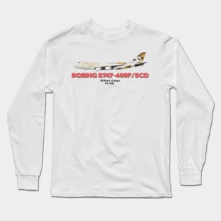 Boeing B747-400F/SCD - Etihad Cargo Long Sleeve T-Shirt